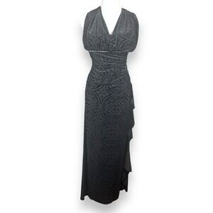 Betsy & Adam Vintage Y2K Velvet Dress Womens Fits Size Medium Maxi Prom‎ Glam
